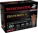 Winchester Defender Copper 20GA 3 Buck 10-Rounds 2.75 - Winchester