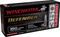 Winchester Defender Brass .350 Legend 160-Grain 20-Rounds BPHP - Winchester
