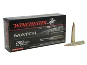 Winchester Match Brass .223 Rem 69 Gr 20-Rounds Sierra MatchKing Hollow Point Boat-Tail - Winchester