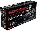 Winchester Match Brass 5.56X45 NATO 77 Gr 20-Rounds Sierra MatchKing Hollow Point Boat-Tail - Winchester