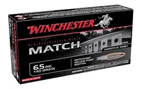 Winchester Match Brass 6.5 PRC 140-Grain 20-Rounds SMKHPBT - Winchester