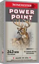Winchester Power Point Brass .243 Win 100 Grain 20-Rounds - Winchester