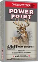 Winchester Power Point Brass 6.5 X 55 140 Grain 20-Rounds PP - Winchester
