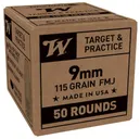 Winchester Service Grade 9mm 115 Grain 50-Rounds FMJ - Winchester