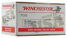 Winchester USA Bulk 5.56 Ammo 55 Grain 200-Rounds FMJ - Winchester