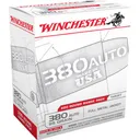 Winchester USA Brass Bulk .380 ACP 95 Grain 200-Rounds FMJ - Winchester