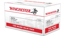 Winchester USA Value Pack Brass Bulk .223 Rem 55 Grain 150-Rounds FMJ - Winchester
