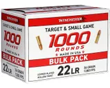 Winchester USA White Box Bulk .22 LR 36 Grain 1000-Rounds Plated Hollow Point - Winchester