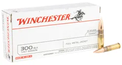 Winchester USA Brass .300 AAC Blackout 147-Grain 20-Rounds FMJ - Winchester