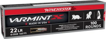 Winchester Varmint X Brass .22 LR 40 Grain 100-Rounds HP - Winchester