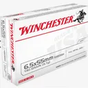 Winchester White Box Brass 6.5 X 55 140 Grain 20-Rounds FMJ - Winchester