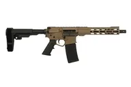 Wise Arms WA-15B Flat Dark Earth 5.56 / .223 Rem 10.5 Threaded Barrel 30-Rounds w/ SB Tactical SBA3 Brace - Wise Arms