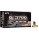 CCI Ammunition Blazer Brass .40 SW 180-Grain 50-Rounds Full Metal Jacket - CCI