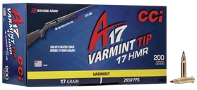 CCI Ammunition Varmint A17 Bulk .17 HMR 17-Grain 200-Rounds - CCI