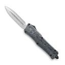CobraTec CTK-1 Carbon Fiber OTF Knife - 3.75 Plain Dagger Blade with Nylon Sheath - CobraTec Knives