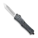CobraTec CTK-1 Carbon Fiber OTF Knife - 3.75 Plain Tanto Blade with Nylon Sheath - CobraTec Knives