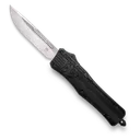 CobraTec CTK-1 Carbon Fiber OTF Knife - 3 Plain Drop Point Blade with Nylon Sheath - CobraTec Knives