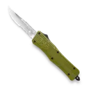 CobraTec CTK-1 OD-Green OTF Knife - 3 Serrated Drop Point Blade with Nylon Sheath - CobraTec Knives