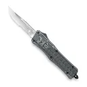 CobraTec CTK-1 Carbon Fiber OTF Knife - 3 Serrated Drop Point Blade with Nylon Sheath - CobraTec Knives