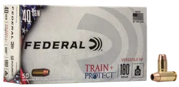 Federal Train & Protect Brass .40 S&W 180 Grain 50-Rounds VHP - Federal Premium