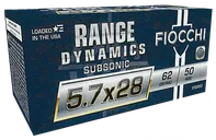 Fiocchi Range Dynamics Brass 5.7 X 28 62-Grain 50-Rounds FMJ - Fiocchi