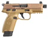 FN 502 Tactical Flat Dark Earth .22 LR 4.6 Barrel 10-Rounds with Front and Rear Cocking Serrations - FN