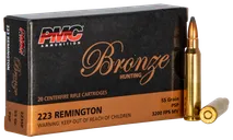 PMC Ammunition Bronze Brass .223 Rem 55-Grain 20-Rounds PSP - PMC Ammo