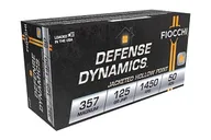 Fiocchi Shooting Dynamics Brass .357 Mag 125-Grain 50-Rounds JHP - Fiocchi
