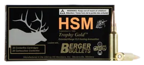 HSM/Hunting Shack Trophy Gold Brass 6.5 Creedmoor 130-Grain 20-Rounds MHVLD - HSM Ammo