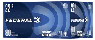 Federal Champion Training Range Pack Brass .22 LR 40-Grain 800-Rounds LRN - Federal Premium
