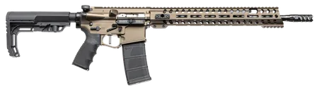 Patriot Ordnance Factory Renegade + AR15 Burnt Bronze 5.56 / .223 Rem 16.5 Barrel 30-Rounds - Patriot Ordnance Factory