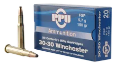 PPU Standard Rifle Brass .30-30 Win 150-Grain 20-Rounds FSP - Prvi Partizan
