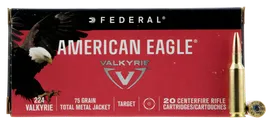 Federal American Eagle Brass .224VAL 75-Grain 20-Rounds TMJ - Federal Premium
