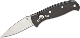 Spyderco Autonomy 2 Automatic Knife - 3.5 Plain Drop Point Blade with Reversible Pocket Clip - Spyderco