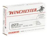 Winchester USA Lake City Brass .223 Rem 55-Grain 20-Rounds FMJ - Winchester