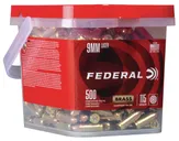 Federal Champion Training Brass Bulk 9mm 115-Grain 500-Rounds FMJ - Federal Premium