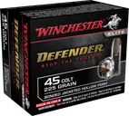 Winchester Defender Nickel Plated Brass .45 LC 225-Grain 20-Rounds BJHP - Winchester