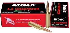 Atomic Ammo 6.5 Creedmoor 142 gr Match Grade 20rds - Atomic Ammo