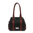 NcStar Concealed Carry Braided Shoulder Bag Black with Burgundy Trim - NcSTAR