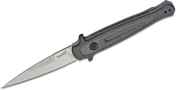 Kershaw Launch 8 Automatic Knife Gray - 3.5 Spear Point Blade - Kershaw Knives