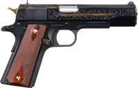 Colt Firearms 1911 Heritage Blued / Wood .38 Super+P 5 Barrel 7-Rounds - Colt