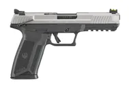 Ruger-57 Silver 5.7x28mm 4.9 Barrel 20-Rounds Ambidextrous Safety - Ruger
