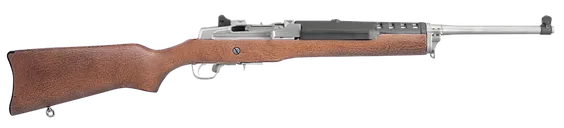 Ruger Mini-Thirty Wood 7.62 X 39 18.5 Barrel 5-Rounds Ghost Ring Rear Sight - Ruger