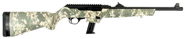Ruger PC Carbine Digital Camo 9mm 16.12 Barrel 17-Rounds Adjustable Ghost Ring Sight - Ruger