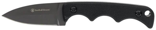 Smith and Wesson HRT Fixed Knife - 2 Plain Black Drop Point Blade - Smith & Wesson