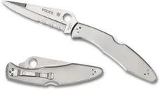 Spyderco Police Folding Knife - 4.125 ComboEdge Spear-Point Blade - Spyderco