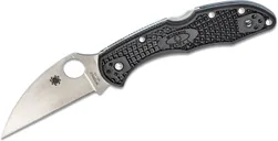 Spyderco Delica 4 Folding Knife - 2.87 Plain Wharncliffe Blade - Spyderco