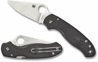 Spyderco Para 3 Lightweight Folding Knife 2.93 Plain Satin Clip Point Blade with Reversible Pocket Clip - Spyderco