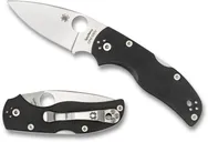Spyderco Native 5 Lockback Folding Knife - 3 Plain Drop Point Blade - Spyderco
