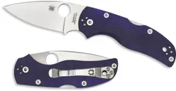 Spyderco Native 5 Dark Blue - 2.95 Plain Drop Point Blade - Spyderco